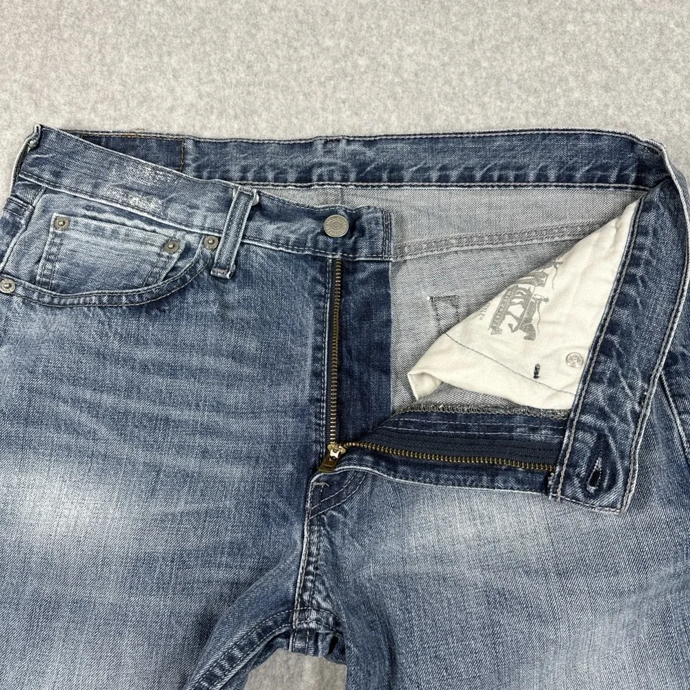 Levi's 514‎ Straight Fit Jeans Men's 32x32 Light Wash Denim Fade Paint Splatter